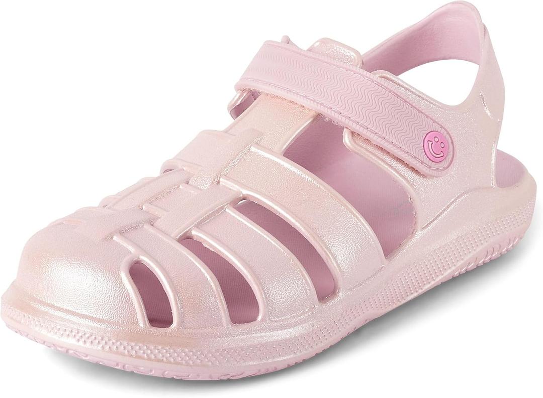 The Children's Place Girls' Girls' Water Play Fisherman Sandals (Pink)