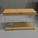 BenchPro Clear Acrylic Display Case for Trophy, Collectibles, Assemble Cube Display Box Stand Dust Proof Protection Showcase for Action Figures Toys. (1.75" Thick Wood, 16" H x 24" L x 12" D)