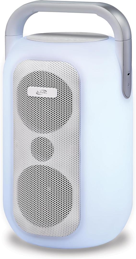iLive Electronics Chroma Wireless Water Resistant Speaker with LED Lights, ISBW804W
