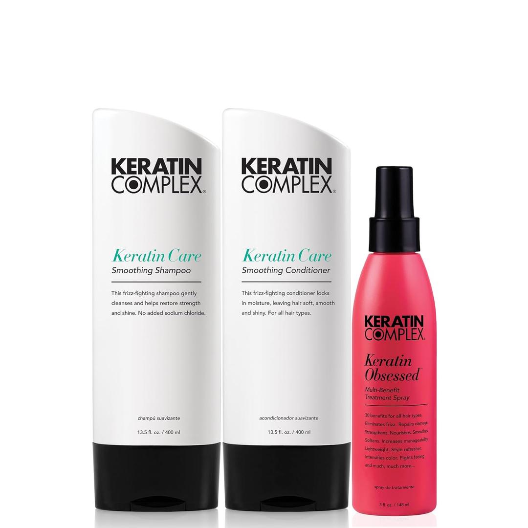 Keratin Complex Retail Kit with Shampoo, Conditioner, and Keratin Obsessed 5oz