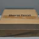 Shower Faucet Set, Rainfall Shower Head with Handheld Brushed Gold