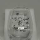 4 Pcs Western Horse Stemless Wine Glass Set, 14 oz Red White Wine Glasses, Western Horse Themed Gift for Use, Hosting, Home Bar, Evening Party, Birthdays, Shower, Housewarming