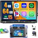 [4+64G] Android 15 Car Stereo for VW Golf 5 6 Polo Passat Skoda Touran Tiguan Seat, 9'' IPS Touchscreen Radio for VW Jetta Caddy EOS Wireless Carplay Android Auto Bluetooth GPS WiFi DSP Backup Cam