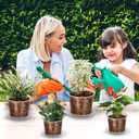 4/6/8/10 Inch Clear Nursery Pots with Drainage and Saucers, 24 Pack Clear Plant Pots, Variety Size Plastic Orchid Flower Pot for Indoor Outdoor