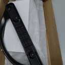 Patio Sliding Door Handle Set with Mortise Lock, Key Cylinder and Face Plate, Full Replacement Handle Lock Set Fits Door Thickness from 1-1/2" to 1-3/4", 3-15/16" Screw Hole Spacing, Black