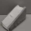 Buryeah Arm Elevation Pillow with 2 Pockets, Soft Ergonomic Support Pillow for Elbow Rest Wedge Broken Arm Gifts with High Density Foam for Recovery Sleeping (White and Light Grey)