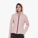 Women's Athletic Jackets Long Sleeved Hooded Waterproof Zipper Skiing Jackets Winter Running Casual Jacket Size S