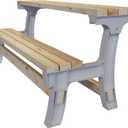 2x4basics 90110ONLMI 90110 Flip Top BenchTable, Bench, Patio Table, Sand