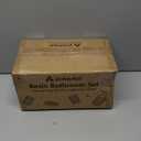 7PCS Bathroom Accessories Set, with Soap Dispenser, Q-tip Holder, Toothbrush Holder, Tumbler, Soap Dish, Vanity Tray, Bathroom Set Complete Organizer Countertop for Modern Decor, Beige