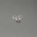 2 Pack Tracker Tags [Apple MFi Certified] Pair with Apple Find My (iOS Only) Bluetooth Air Smart Tags Key Finder Item Locator Waterproof Finder Worldwide Tracking for Pets Wallet Backpack Dogs Luggage (white)