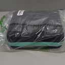 Monthly Pill Organizer 2 Times a Day, with Portable Hard Shell, Pill Cutter, 31-Day Box, Plastic Opening Pick, Monthly & Weekly Stickers, Convenient Medication Management (Black, 2 Times a Day)