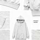 Sweatshirt Hoodie Fall Dress for Womens Long Sleeve Pullover Oversized Winter Outwear Coats with Pockets ND28 (Gray, L)