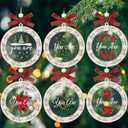 Gerrii 6 Pcs Christian Ornaments for Christmas Tree Religious Christmas Ornaments Christian Gifts for Women Inspirational Bible Decorations Wooden Acrylic Hanging Decor for Tree Window