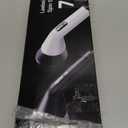 Leebein Electric Spin Scrubber, Cordless Cleaning Brush for Bathroom Shower Tub, IPX7 Waterproof Power Scrubber with 7 Brush Heads, Extendable Long Handle and 2 Speeds Scrubber for Bathtub Floor (Black)