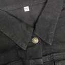 ndy & natalie Jean Jacket Women Trendy Long Sleeve Basic Button Down Cropped Denim Jackets with Pockets Black X-Large