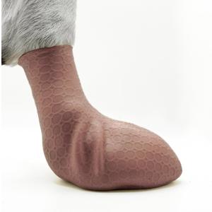 2.0 Skin-Like Dog Boots for Small, Medium & Large Breeds, All-Weather Dog Shoes for Hot Pavement & Winter Snow, Slip-On Socks, Strapless Booties for Indoor Hardwood Floors & Outdoor Traction (Mocha Mousse)