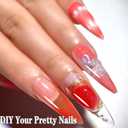 Senvenski Jelly Pink Gel Nail Polish Kit - Nude Pink Translucent Colors with Milky Sheer Finish | Vegan UV/LED Nail Art Kit Gift for Women Manicure Salon DIY(CS2-014)