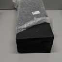 WOPITUES Wood Floating Shelves Set of 6, Shelves for Wall Decor, Farmhouse Shelf for Bedroom, Bathroom Storage Shelves, Book Shelves for Living Room-Black (16.5 Inch)