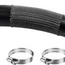 Dreyoo Molded Coolant Hose - Compatible with ACDelco/Gates, 24647L, 23460, Upper Radiator Hose Compatible with Subaru Forester 2.5L(2009-2018),Impreza 2.5L/2.0L(2008-2021), Included 2 Clips
