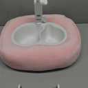 Tablet Pillow Stand, Adjustable Kindle Holder with 2 Snack Bowls, 360 Adjustable iPad Stand for Bed with 4.7''-13'' iPad, Kindle, Phone, Gift for Reading Accessories on Bed, Sofa, Pink