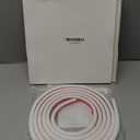 118" Cord Hider Wall, Self Adhesive Silicone Cord Covers for Wires On Wall, Cord Hider for Wall Mount TV, Flexible Cable Cover Raceway Kit for 1 Wire, White (0.59" W x 0.39" H)