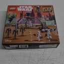 LEGO Star Wars Clone Trooper & Battle Droid Battle Pack Set for Kids, Buildable Toy Speeder Bike Vehicle, Tri-Droid and Defensive Post, Collectible, Gift for Boys and Girls Aged 7 and Up, 75372