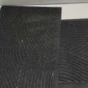 Sturdy Front Door Mat, Absorbent Muddy Dirt Resist Welcome Door Mats Outdoor Indoor, Fade Resistant, Non-Slip Backing Entry Mat Low Profile Doormat for Entryway, 2917, 2 Pack, Black (1'5" x 2'5" (Rectangular))