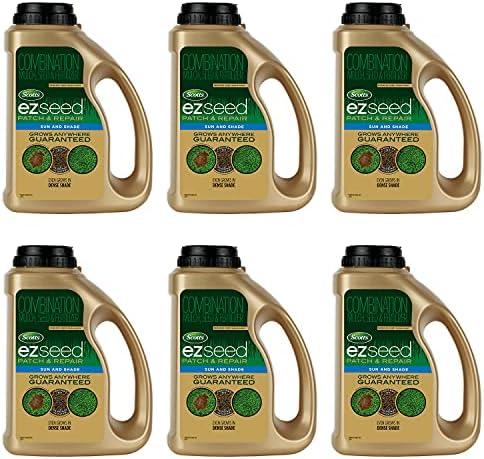 Scotts EZ Seed Patch & Repair Sun and Shade, Combination Mulch, Seed and Lawn Fertilizer, 3.75 lbs. (5-Pack)