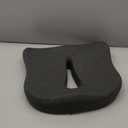 Memory Foam Seat Chair Cushion for Relieves Back Sciatica Pain Tailbone Pain Coccyx Degenerating Disc Orthopedic Osteoarthritis Prostate Cushion Low Back Pain Cushion Hip Shaping (Dark Gray)