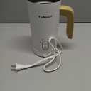 Milk Frother Electric, Coffee Frother, Warm and Cold Milk Foamer,4 IN 1 Automatic Milk Warmer Stainless Steel for Coffee, Latte, Hot Chocolate (White)