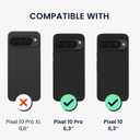 kwmobile Case for Google Pixel 10 / Pixel 10 Pro Case - Compatible with MagSafe - Shock Absorbing TPU Phone Cover - Edge Protection - Dark Brown Wood