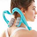 Neck Massager, Neck Massager with 6 Roller Balls for Pain Relief, Shoulders and Legs