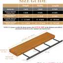 2pcs Floating Shelf Bracket Heavy Duty,Decorative Floating Shelf Hardware Hidden Black Metal Fireplace Mantel Brackets (43"X4"X1.0" with Tools)