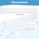 DIVINA VITAE 60Pcs Clear Travel Toothbrush Case Bulk - 7.9x 1.18inch Plastic Toothbrush Holder Protector Cover - Portable Dust-Proof Tooth Brush Cover Cap for Travel Business Home Camping School