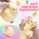 6Pcs Big Taba Squishy Fidget Toys-3.15in, Handmade Ultra Soft Chick Taba Squishy Kit, Cute Fidget Toys Silicone Squeeze Toys for Kids & Adults Stress ReliefChicken