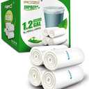FORID Small Clear Trash Bags, 1.2 Gallon Tiny Garbage Bags, 220 Count Wastebasket Bin Liners for Bathroom Bedroom Office Garbage Can 5 Liters - Durable & Thick Can Liners