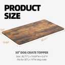 Dog Crate Topper for 30'' Dog Cage, Dog Kennel Topper Wood Countertop, Dog Crate Table Top (Crate Not Include)