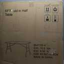 Plastic Folding Table, 5 FT Folding Table, Portable Tables for Dining Parties Card Picnic Camping
