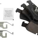 TRQ Front Ceramic Brake Pads Compatible with 2008-2017 Mercedes-Benz