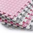 36 Tiles Foam Play Mat, Non-Toxic Square Foam Floor Tiles for Kids