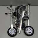 Nasjac Dog Wheelchair for Back Legs - Lightweight Portable Wheelchair with Reflective Stripes, Adjustable Pet Wheelchair Cart for Senior, Arthritis, Paralyzed, Injured, or Disabled Dogs (Medium, Black)