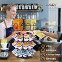 Coffee Pod Holder for Keurig Pod & Tea Bag Organizer, Compatible with 30 K-Cups Pods, 60 Tea Bags, Spins 360-Degrees Carousel Stand, Coffee Pod Tea Bag Storage Organizer for Countertop