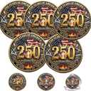 5Pcs God Bless 250th of American Greatness Coin, 250th Anniversary Commemorative Coin, Us 250th Anniversary 17762026 Patriotic Coin, Patriotic Keepsake or Patriotism