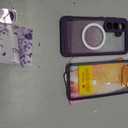 Hekodonk for Galaxy S26 Case Magnetic,[Compatible with Magsafe][Built-in Tempered Glass Screen Protector] [Glitter Card] Full Body Bling Case for Samsung Galaxy S26,Amethyst Purple