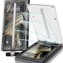 EZ-GLAZ-4 Pack for iPhone 16 Pro Max Screen Protector [6.9"] 9H+ Hardness 12FT Military Grade Shatterproof Long Durable Tempered Glass Film with Flawless Fit Box, HD Clear, Scratch Resistant (Transparency)