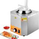 VEVOR Electric Cheese Dispenser with Pump, 2.4L Commercial Hot Fudge Warmer, Plastic Pump Dispenser, 86-230 Temp Adjustable Nacho Cheese Sauce Warmer, for Hot Fudge Cheese Caramel