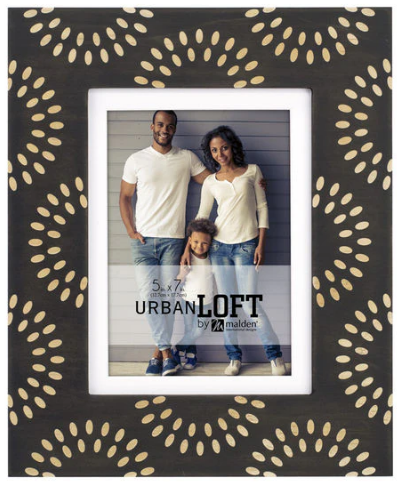 Malden Urban Loft Half Moon Frame - Brown 5x7 