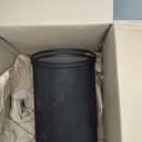2-Pack Round Steel Mesh Trash Can, Recycling Wastebasket, Black  19.5"x 10"