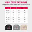 Grillman Grill Cover, BBQ Outdoor Grill Covers, Charcoal, Gas Grills, Waterproof, Rip-Proof, Weather-Resistant, Anti-UV, Barbecue Cover for Weber, Genesis, Charbroil, Nexgrill, etc (Gray, 64 Inch)