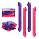 40pcs Heatless Spiral Hair Curlers,22 Inches Heatless Hair Rollers Styling Kit with Styling Hook,No Heat Wave Curling Iron for Women Girls Long Medium Short DIY Kit